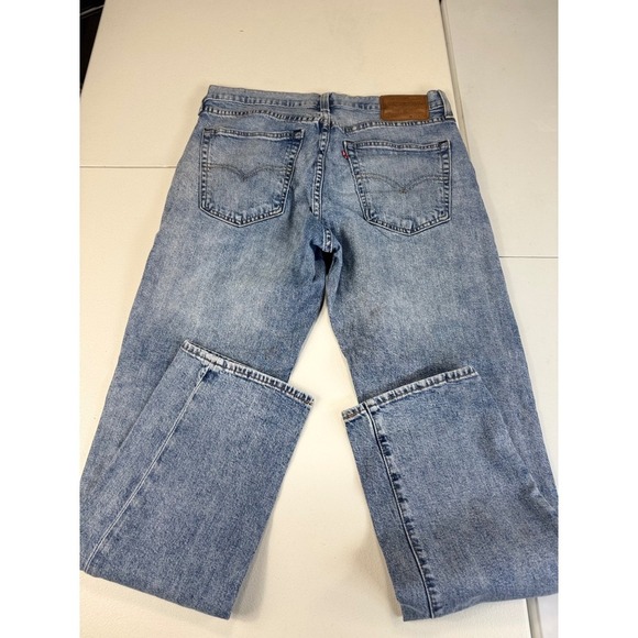 Levi's 514 Premium Jeans W32 L32 Light Wash Distressed Denim Straight Fit - Picture 2 of 12